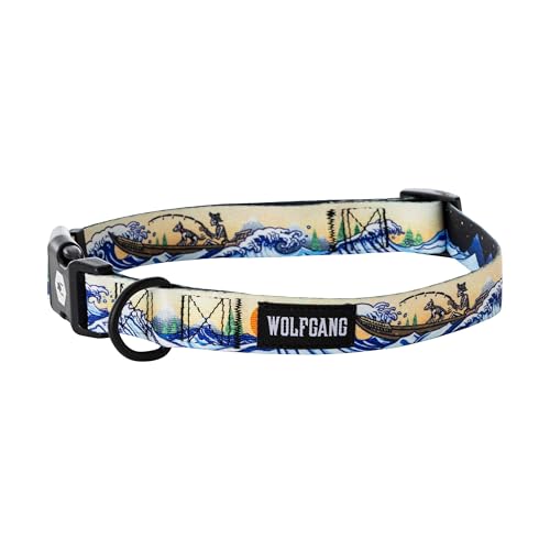 Wolfgang Man & Beast Animal Collar in Small (5/8 Inch x 8-12 Inch), MountainWave Print