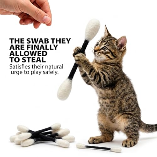 Glaciart One Pet Toy in Regular, Black Swabs
