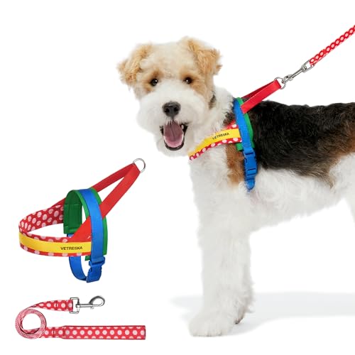 VETRESKA Animal Harness in XS(Chest: 16.9"-22"), Chroma Red