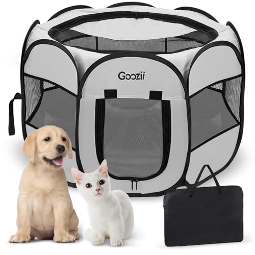 Goozii Pet Playpen in Light Grey