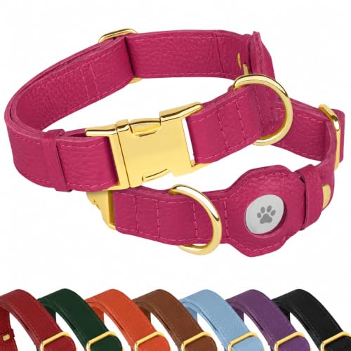 BUDKAS Animal Collar in XS, 9"-12" Neck Fit, Pink