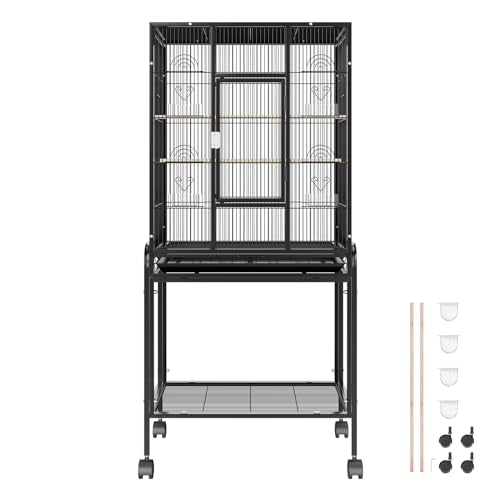 VEVOR Animal Cage in 24.0"L x 16.9"W x 54.0"H, Black