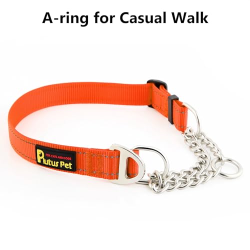 PLUTUS PET Animal Collar in Small, Orange