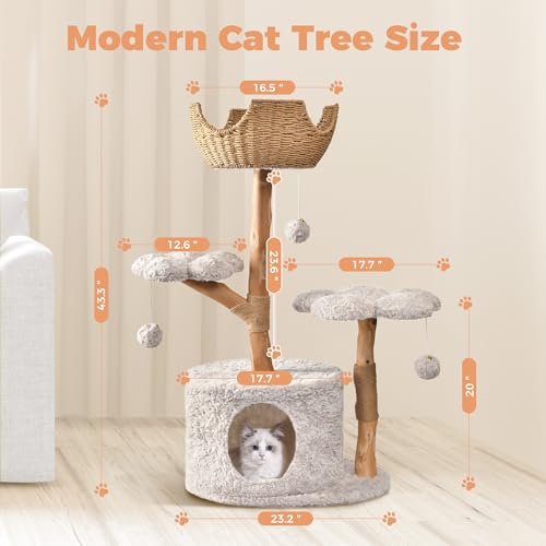 Easyego Pet Activity Structure in 43.3'', Bullet Gray