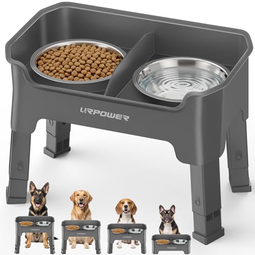 URPOWER Pet Feeder in Medium, Grey