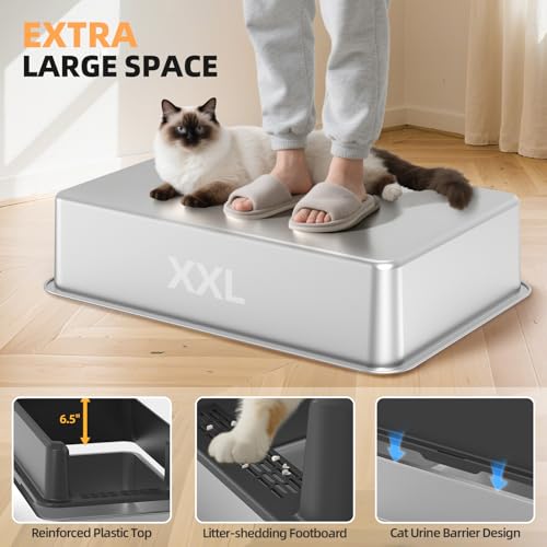 WoofiGo Litter Box in X-Large, 1 - Dark Gray (Pack of 1)