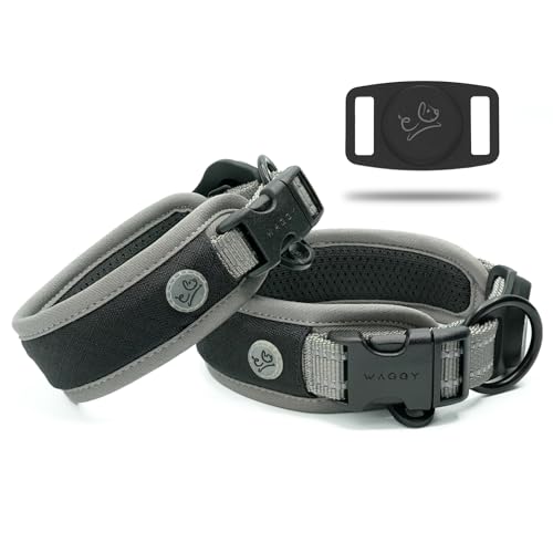 WaggyLife Animal Collar in XS (11.8"-13.8"), Grey