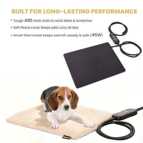 PetTemp Pet Bed Mat in L: 20'' x 16'', Black