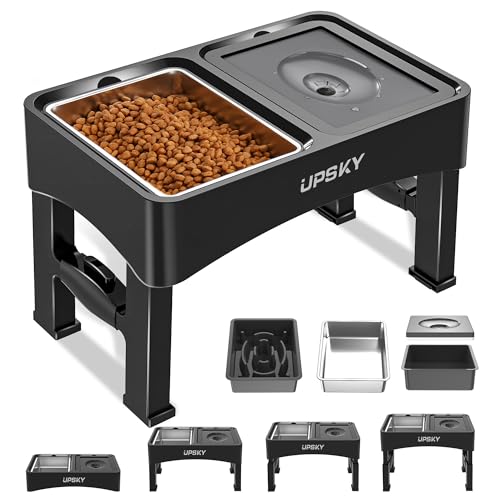 UPSKY Pet Feeder in C-3 in 1 (Black)