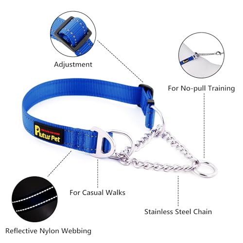PLUTUS PET Animal Collar in Small, Royal Blue