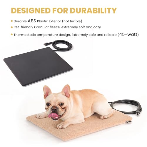 PetTemp Pet Bed Mat in L: 20'' x 16'', Black