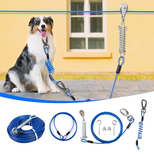 Duckygoo Leash in 50FT+10FT,250LBS, Blue