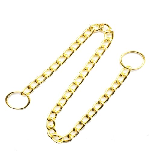 Weimostar Animal Collar in XS(Neck Max 12inch)D2.0mm, 2Pack Gold