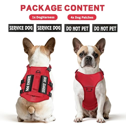 Jane Shine Animal Harness in S(Neck:14-18",Chest:17-24"), Red