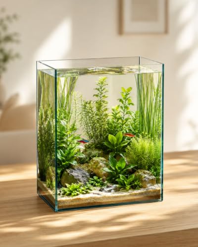 minilake Vivarium in 5 Gallon Vertical, Transparent