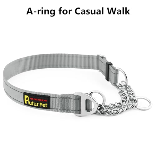 PLUTUS PET Animal Collar in Small, Gray