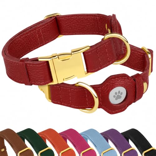 BUDKAS Animal Collar in XS, 9"-12" Neck Fit, Red