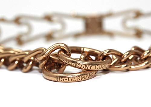 Herm Sprenger Animal Collar in 23in (58cm) x 3.2mm, Gold
