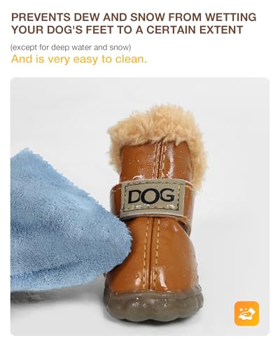 WINSOON Paw Hoof Protector in Size 1, Light Brown