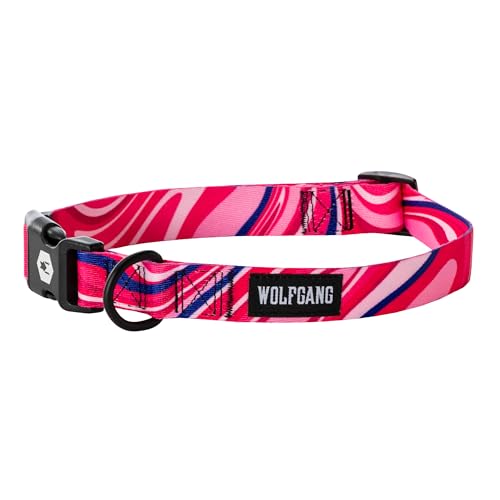 Wolfgang Man & Beast Animal Collar in Small (5/8 Inch x 8-12 Inch), MarbleSwirl Print