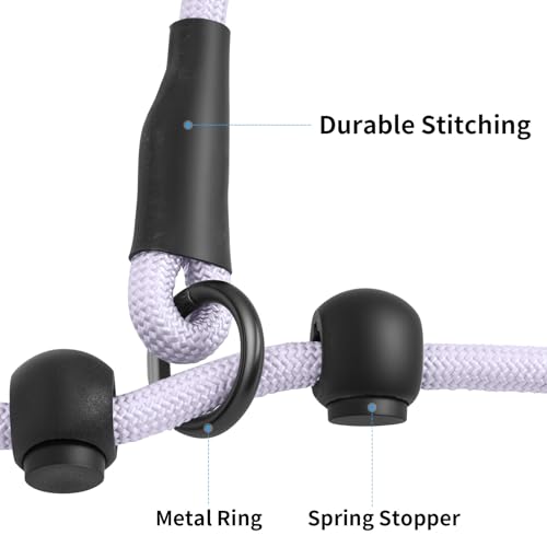 kazazoo Leash in Adjustable, 5.5ft to 8.5ft, Light Purple