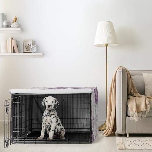 Sweet Jojo Designs Animal Cage in 36in. x 24in. x 23.5in., Purple and Ivory Peony