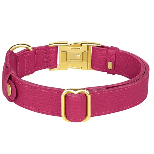 BUDKAS Animal Collar in XS, 9"-12" Neck Fit, Pink