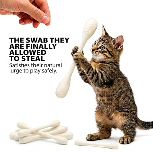 Glaciart One Pet Toy in Regular, White Swabs