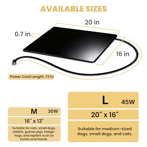 PetTemp Pet Bed Mat in L: 20'' x 16'', Black