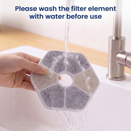 Zvaiv Animal Water Dispenser in 6 Filters + 6 Pump Sponges