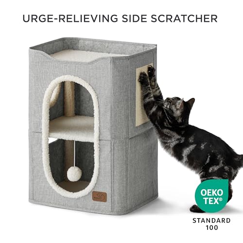Bedsure Pet Activity Structure in Double, Grey