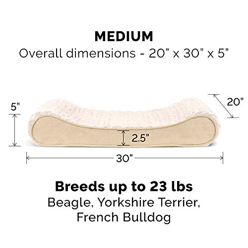 Furhaven Pet Bed Mat in Medium, Ultra Plush (Cream)