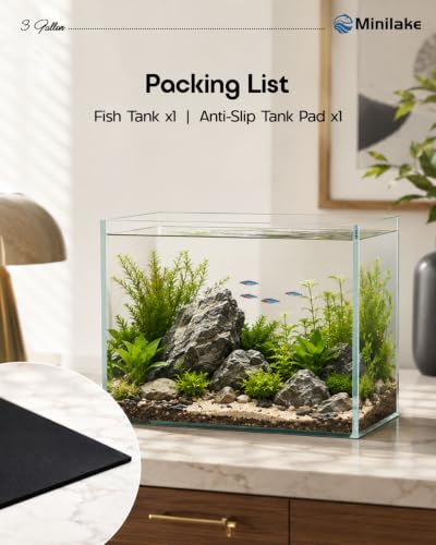 minilake Vivarium in 3 Gallon, Transparent