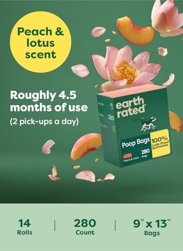 Earth Rated Waste Bag in 280 Bags, Dusty Blue