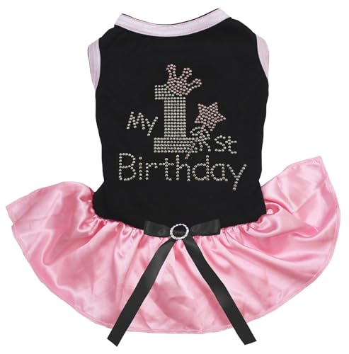 Petitebella Pet Apparel in Medium, Black/Pink
