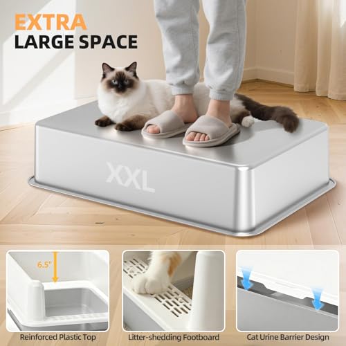 WoofiGo Litter Box in XXL, 24 - White (Pack of 1)