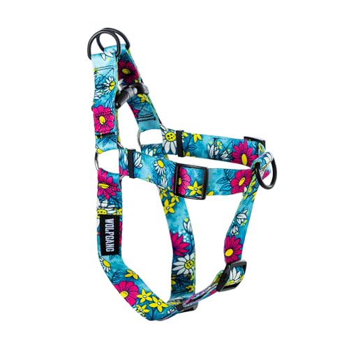 Wolfgang Man & Beast Animal Harness in Small (5/8 Inch x 12-18 Inch), LazyDaisy Print