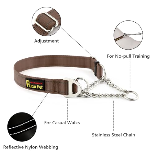 PLUTUS PET Animal Collar in Small, Chocolate