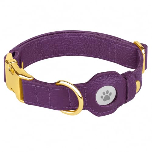 BUDKAS Animal Collar in XS, 9"-12" Neck Fit, Purple