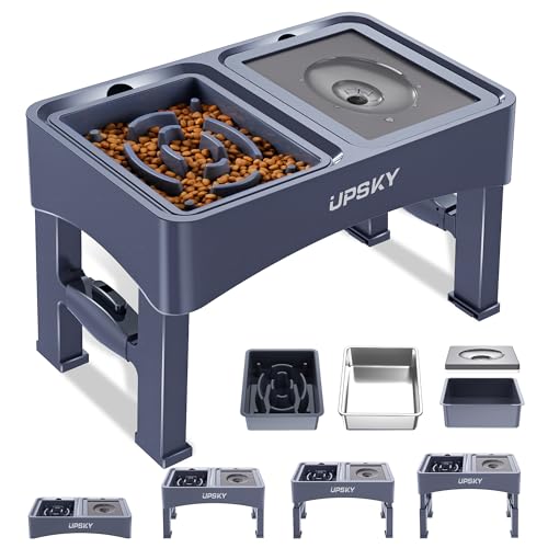 UPSKY Pet Feeder in F-3 in 1 Blue
