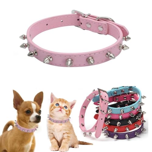 WeimoMonkey Animal Collar in X-Small(Neck7.5-10"), 40 Pink