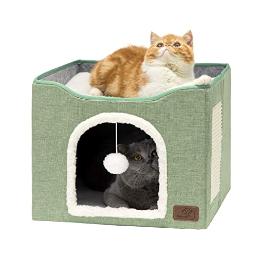 Bedsure Pet Activity Structure in Double, Green