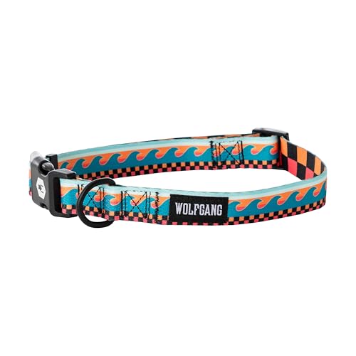 Wolfgang Man & Beast Animal Collar in Small (5/8 Inch x 8-12 Inch), BuenaOnda Print