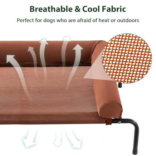 RRPETHOME Pet Bed Mat in 36.0"L x 26.0"W x 8.0"Th, light caramel