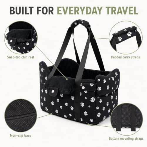 Cullaby Pet Seat in Small, Black