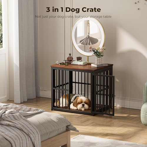 Lyromix Animal Cage in 26.9"L x 20.9"W x 24.0"H, Walnut