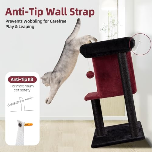 Feliskyn Pet Activity Structure in 28 Inches, Black
