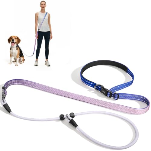 kazazoo Leash in Adjustable (5.5ft to 8.5ft), Gradient Purple