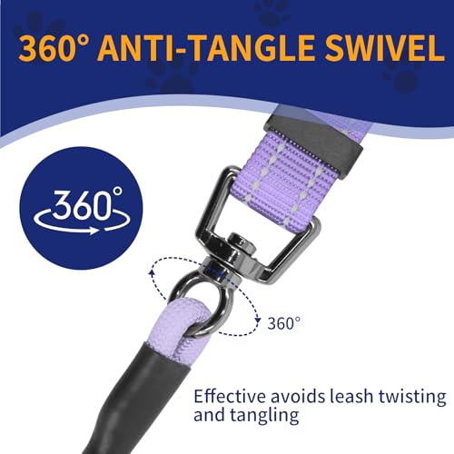 kazazoo Leash in Adjustable, 5.5ft to 8.5ft, Light Purple