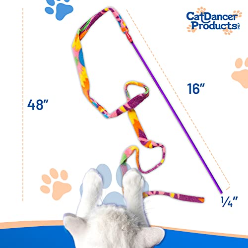 Cat Dancer Pet Toy in 1 pack, Multi Color Pattern (Colors Vary)